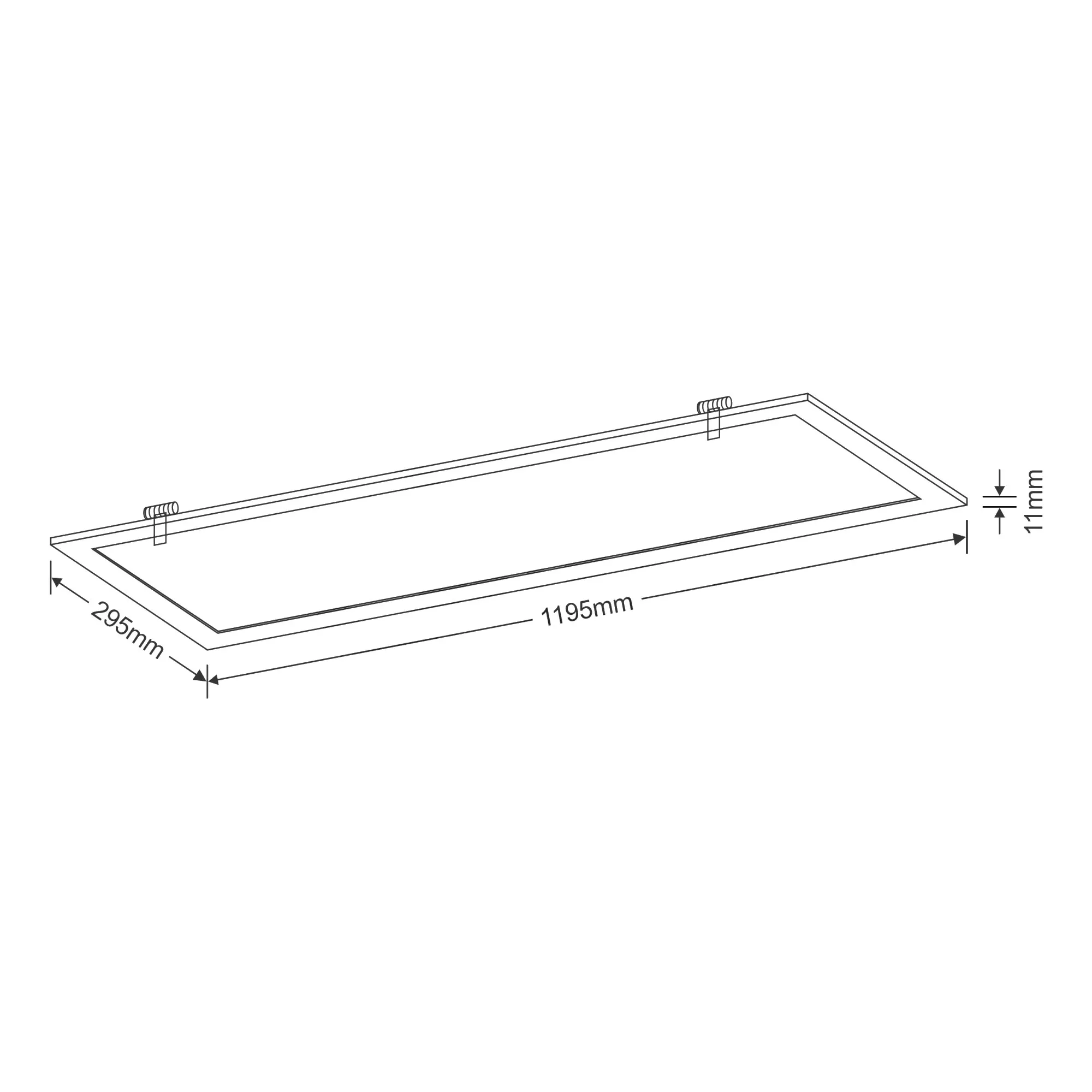 Piano R 123 OP Recessed Ceiling Luminaires Dlux Square/Rectangular Recess Ceiling